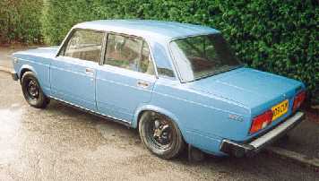 Rear side view of Lada