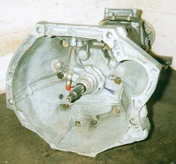 Inside of the bellhousing showing the release mechanism