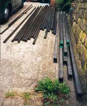 Lengths of steel for chassis
