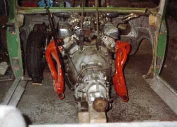 Engine mocked in position