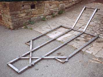 The flat base of a chassis
