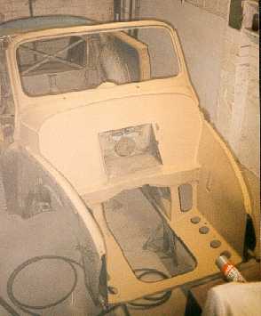 Etching the engine bay
