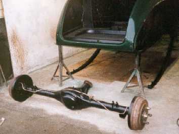 Axle ready for fitting