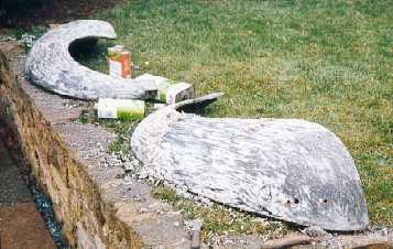 Stripping paint from rear wings