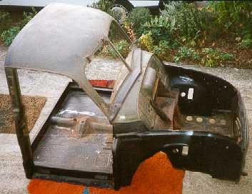 Cab with panels welded in.