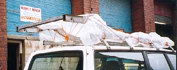 Chassis after the second blasting.