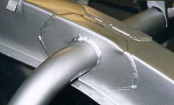 Close up of chassis