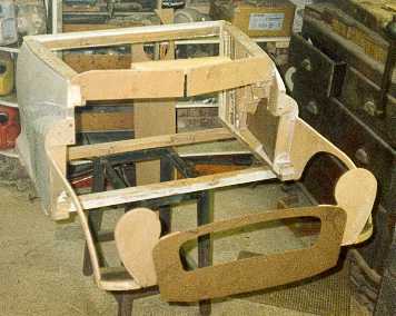 Front of body taking shape.