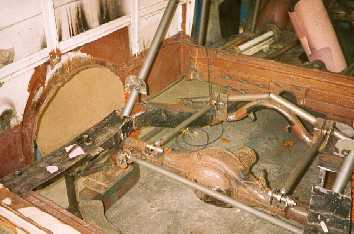 Rear floor cut out