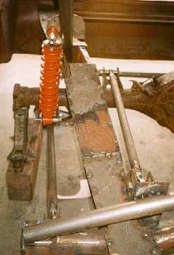 Rear coilover in position