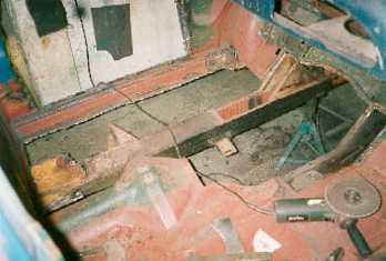 Cutting The Old Floor Out