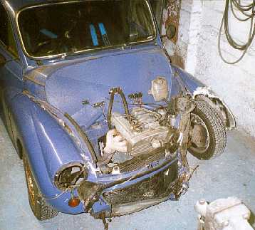 Crash damage front