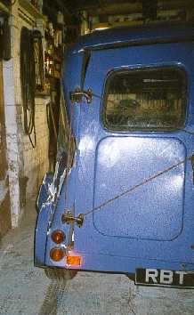Crash damage rear