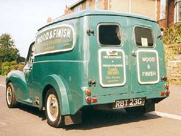 Rear view as how new owner has the van