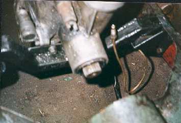 Gearbox crossmember in position