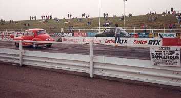 Racing at Santa pod