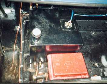 New petrol tank in boot