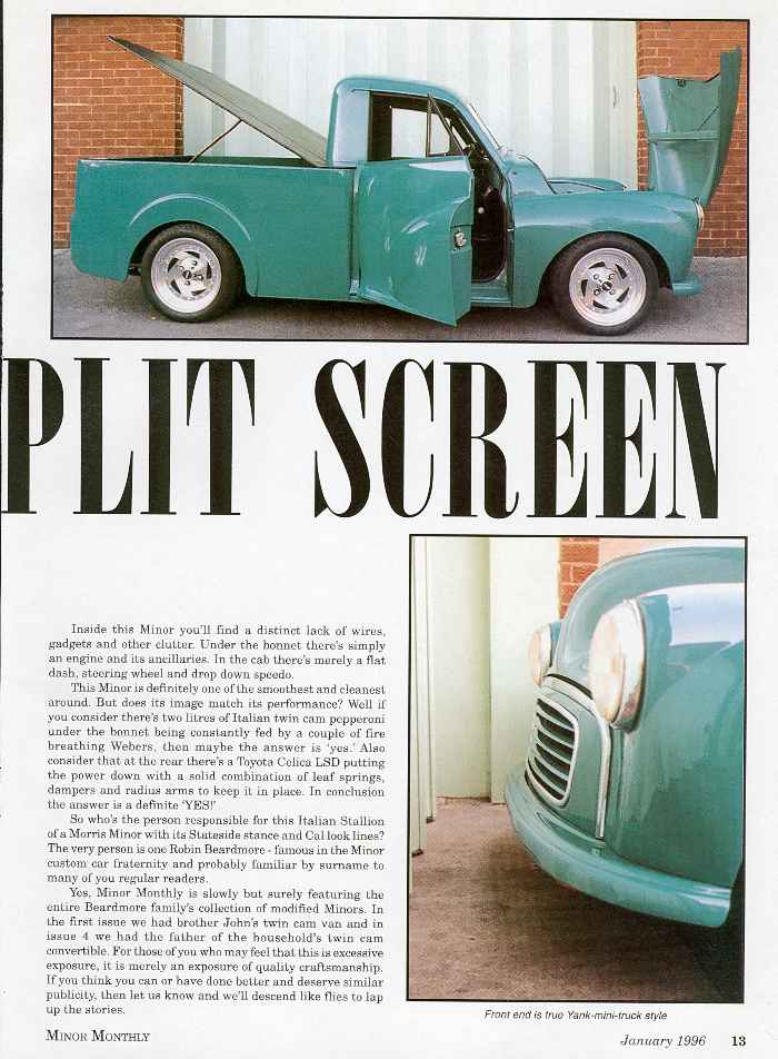 Roadster Pickup Minor Monthly Magazine Article (page 2)