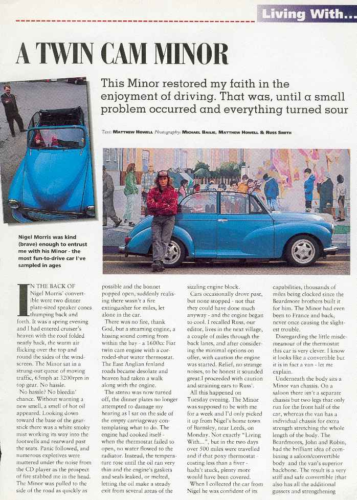 Nigel`s Convertible Magazine Article (page 1)