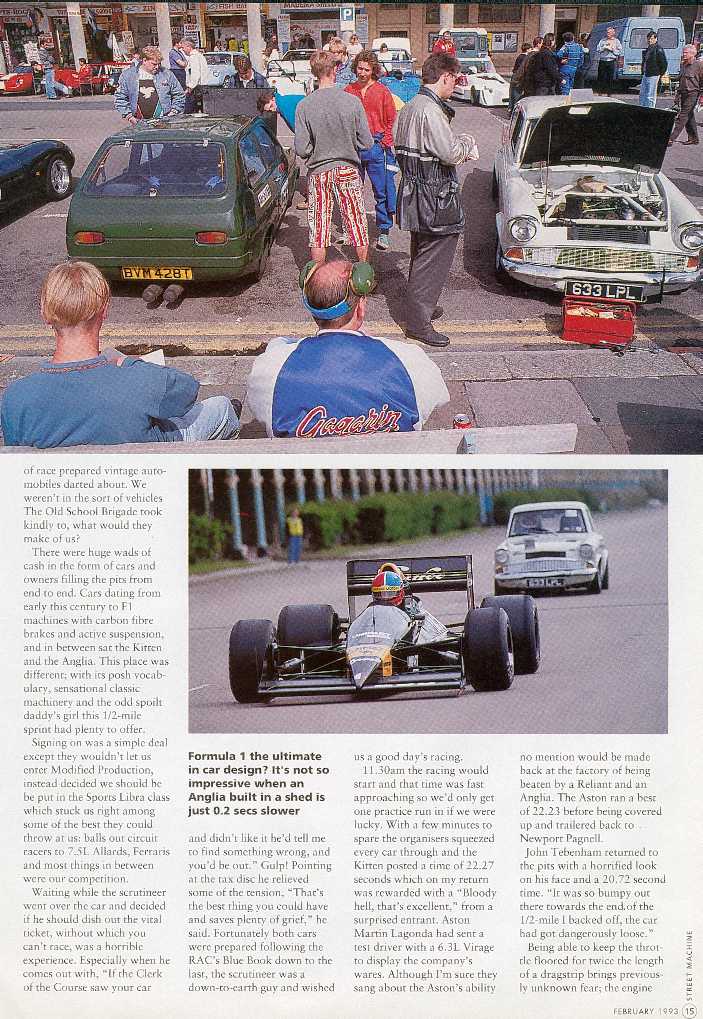 Reliant Kitten Brighton Speed Trials Magazine Article (page 2)