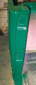 Painted door pillar.