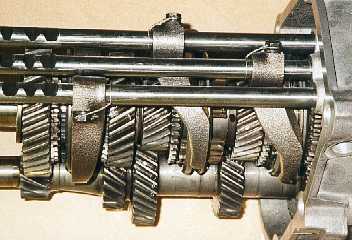 Inside the gearbox