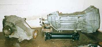 Gearbox, propshaft and diff.