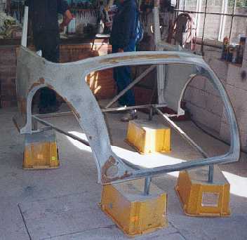The blasted rear.