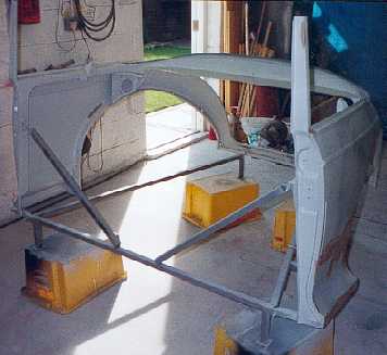 The blasted rear.