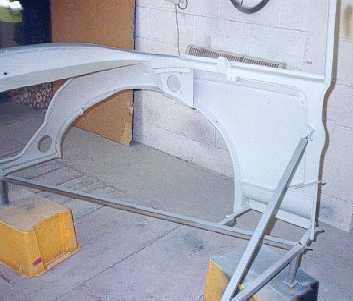 The blasted rear.