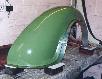 The rear wing ready for mould making.