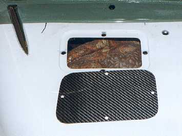 Removable Carbon Panel.