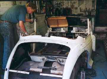Roof being removed