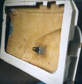 Fibreglass door.