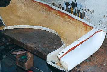 The underside of the wing.