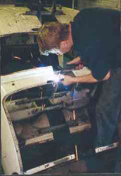 Robin welding in new rear section