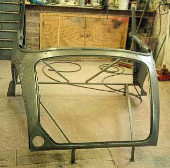 The rear bodywork blasted.