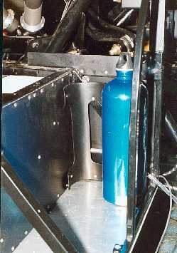 The washer bottle and mount.