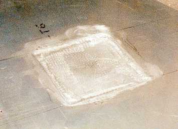The recessed floor.