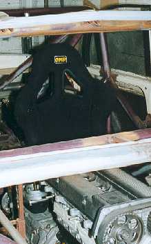 The passenger seat in position.