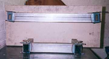 End view of front module in jig