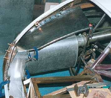 Rear inner wing skinned.