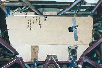 Template for rear bulkhead.