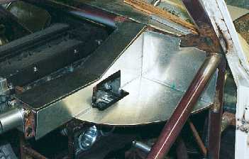 Panel around the steering column in the passenger compartment.