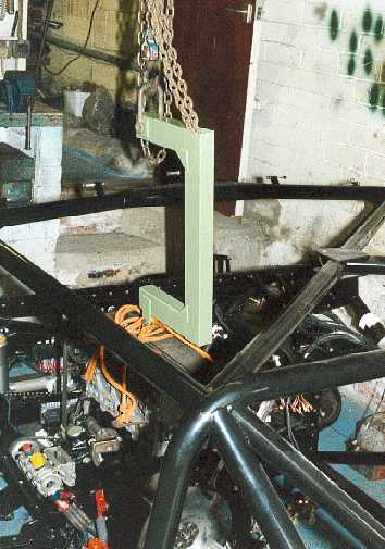 The engine hoist.