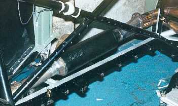 New Section Of Exhaust In Position.