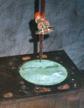 Buretting modeling clay piston