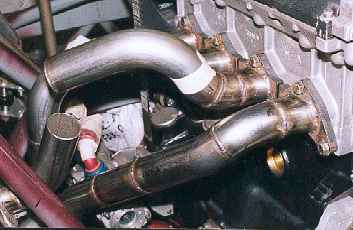 Masking tape holding a mocked up pipe in position.