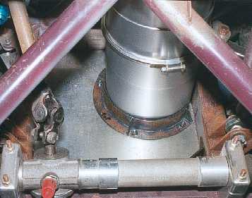Oil tank mounting.