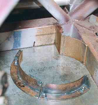 Oil tank mounting.